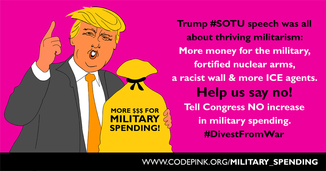 Codepink dépenses militaires